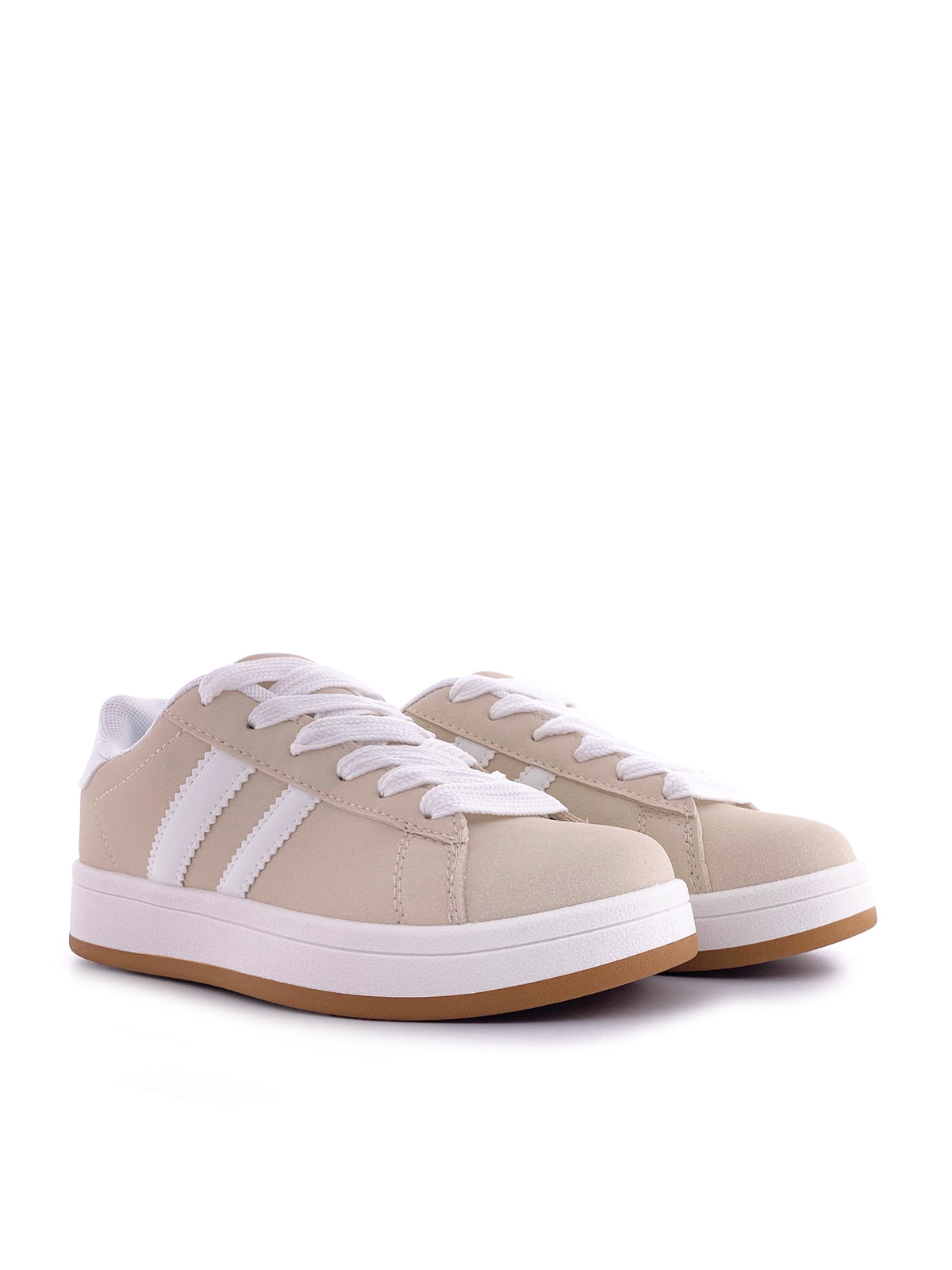 AGAPE - Sneakers in ecopelle e camoscio con stringhe