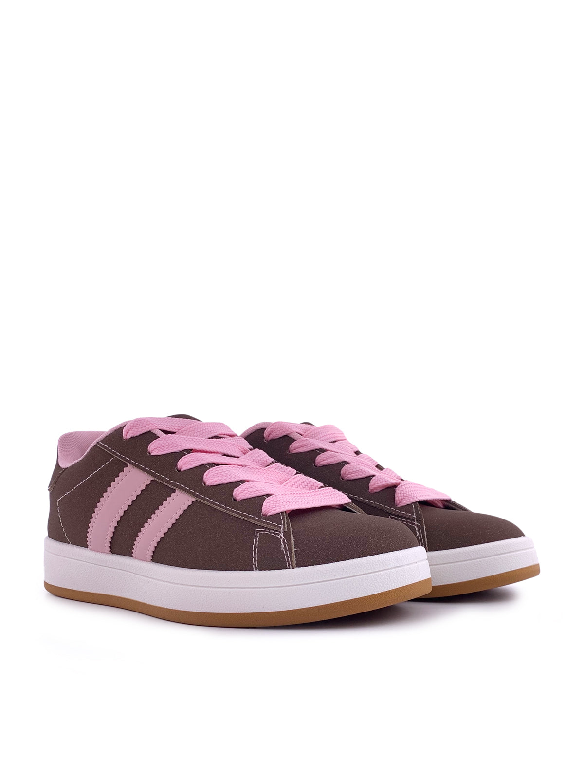 AGAPE - Sneakers in ecopelle e camoscio con stringhe