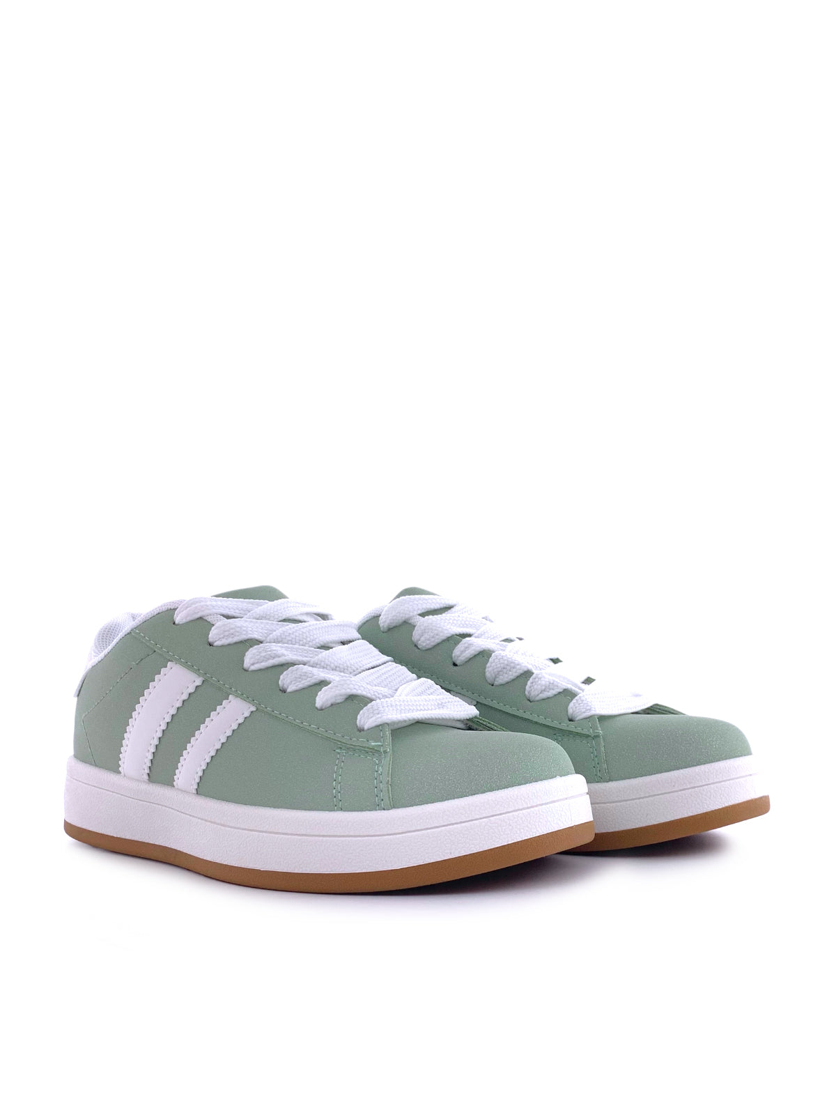 AGAPE - Sneakers in ecopelle e camoscio con stringhe