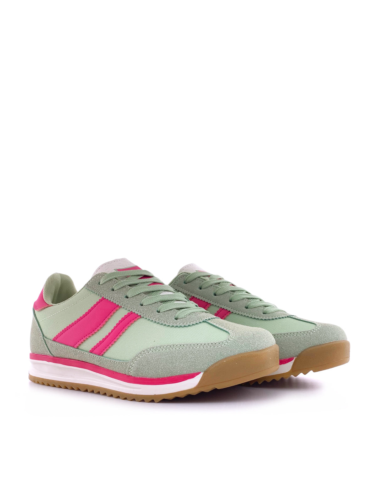 BATILDA - Sneakers in camoscio e tessuto con stringhe