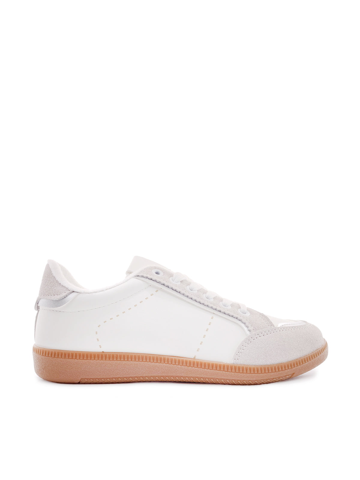 DELAILA - Sneakers in ecopelle e camoscio con stringhe