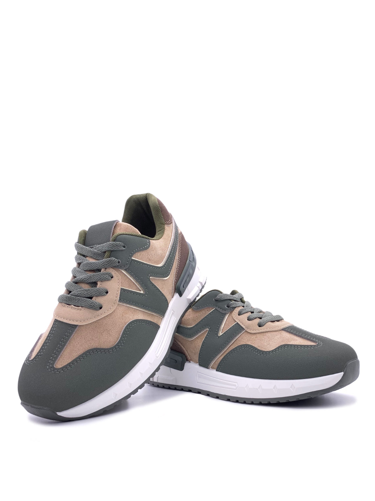 FEBE - Sneakers in camoscio con stringhe