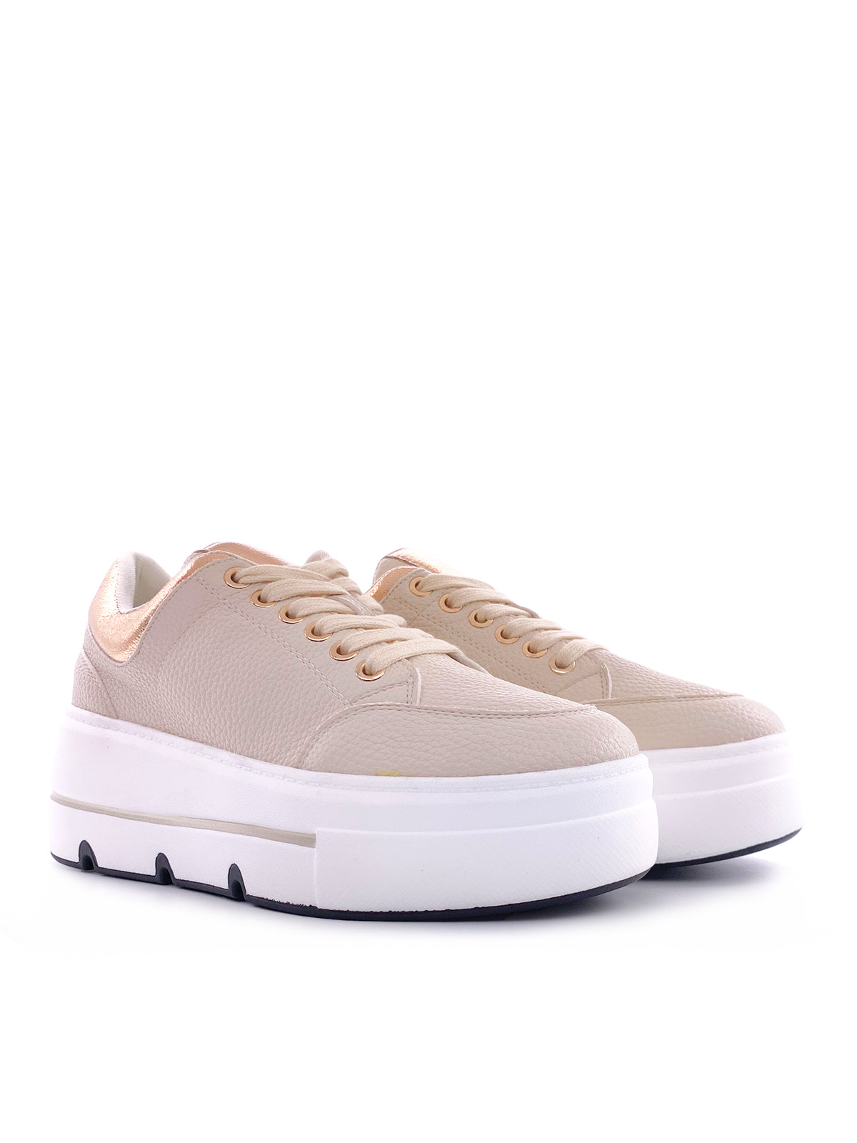 IVY - Sneakers in ecopelle con stringhe