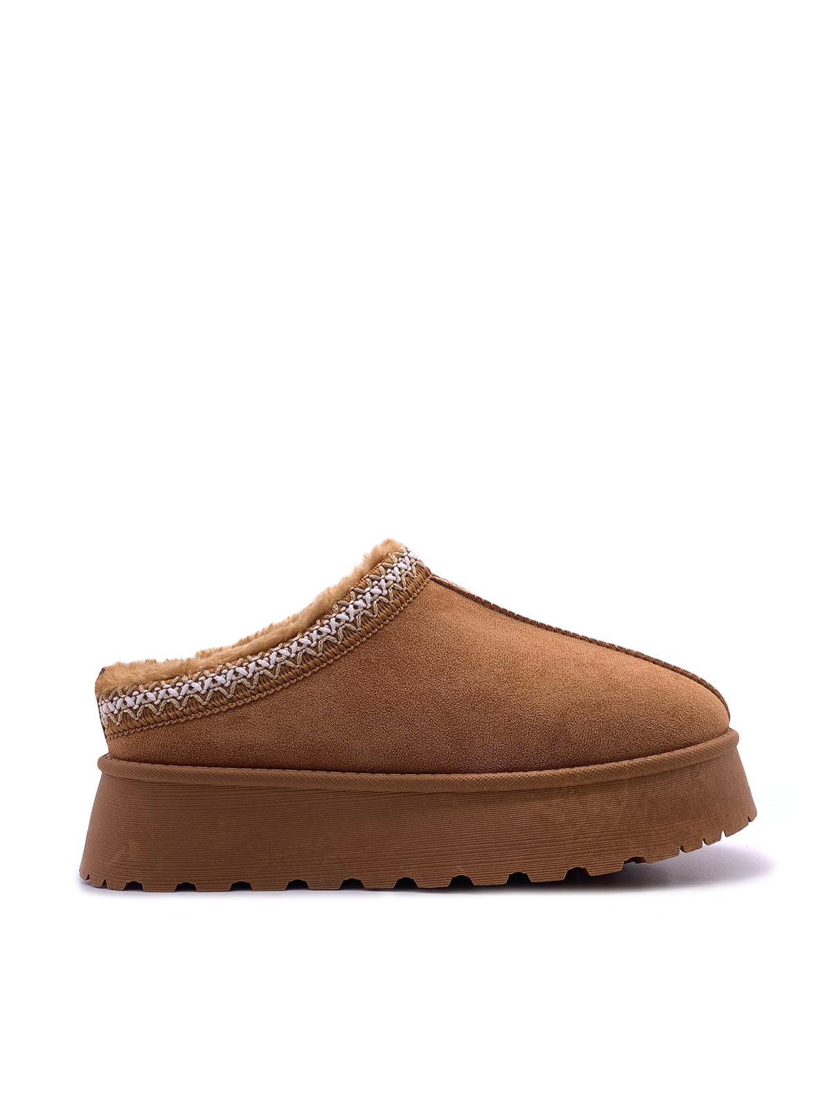 LAYLA - Mules eskimo con platform e imbottitura