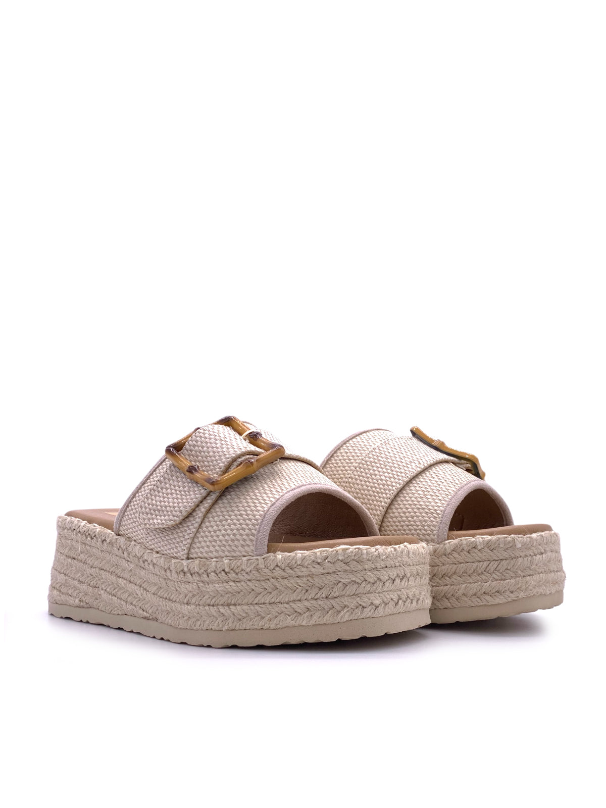 LILA - Sandali espadrilles con zeppa e plateau