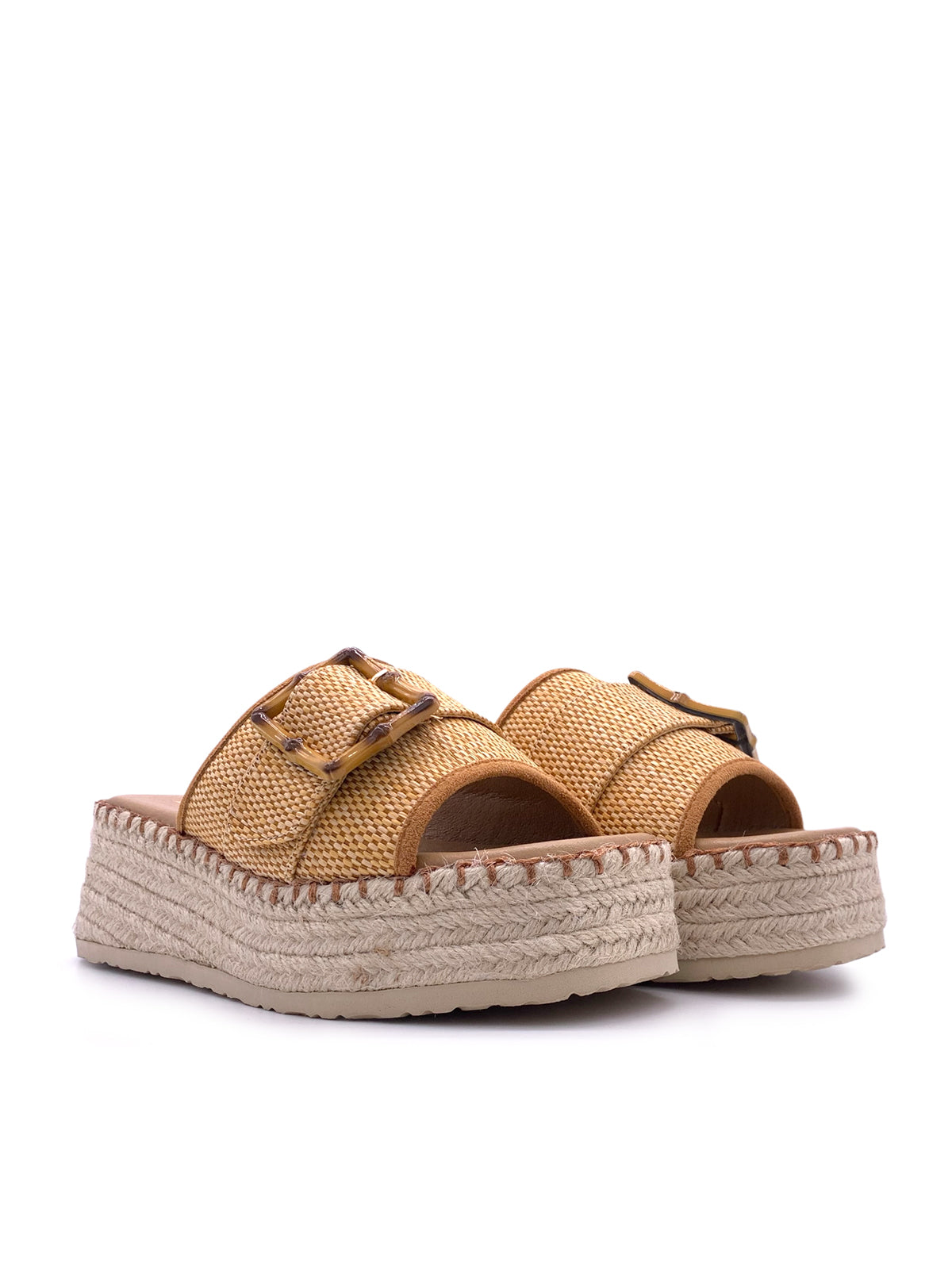 LILA - Sandali espadrilles con zeppa e plateau