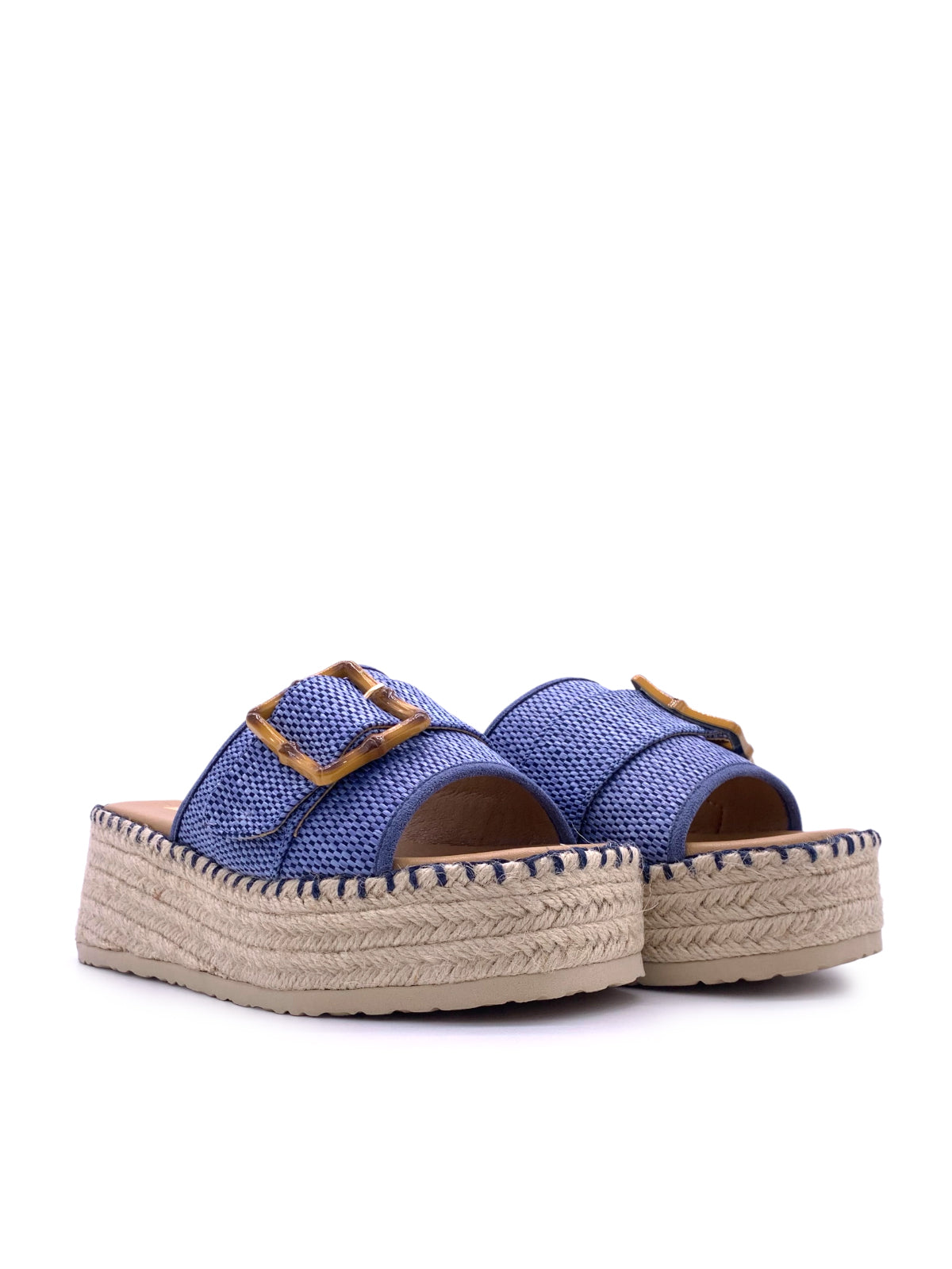 LILA - Sandali espadrilles con zeppa e plateau