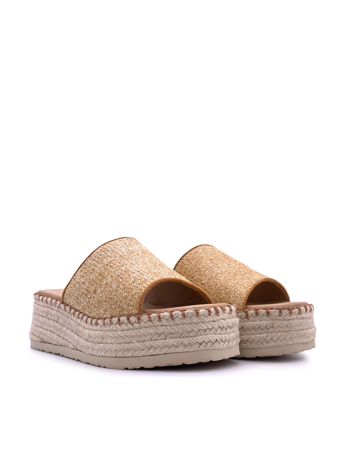 LORELLA - Sandali espadrilles con zeppa e plateau