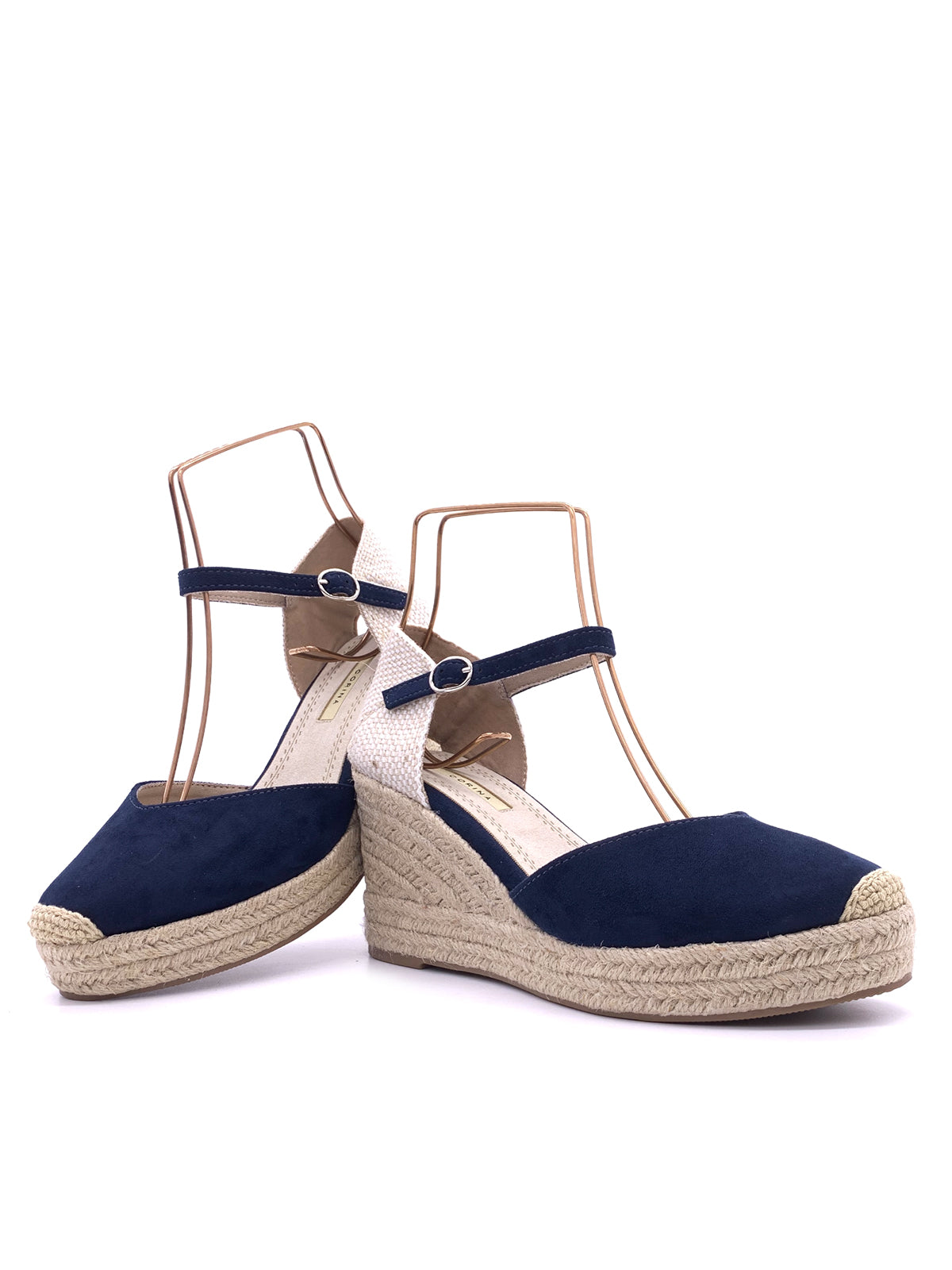 PALOMA-Espadrillas in ecocamoscio con cinturino