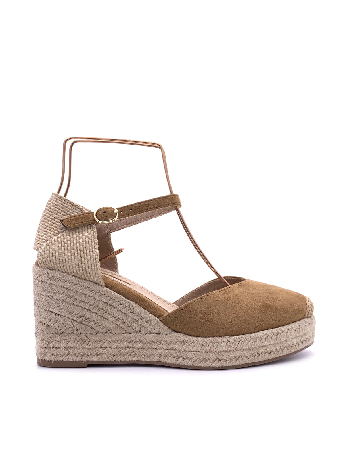 PALOMA-Espadrillas in ecocamoscio con cinturino