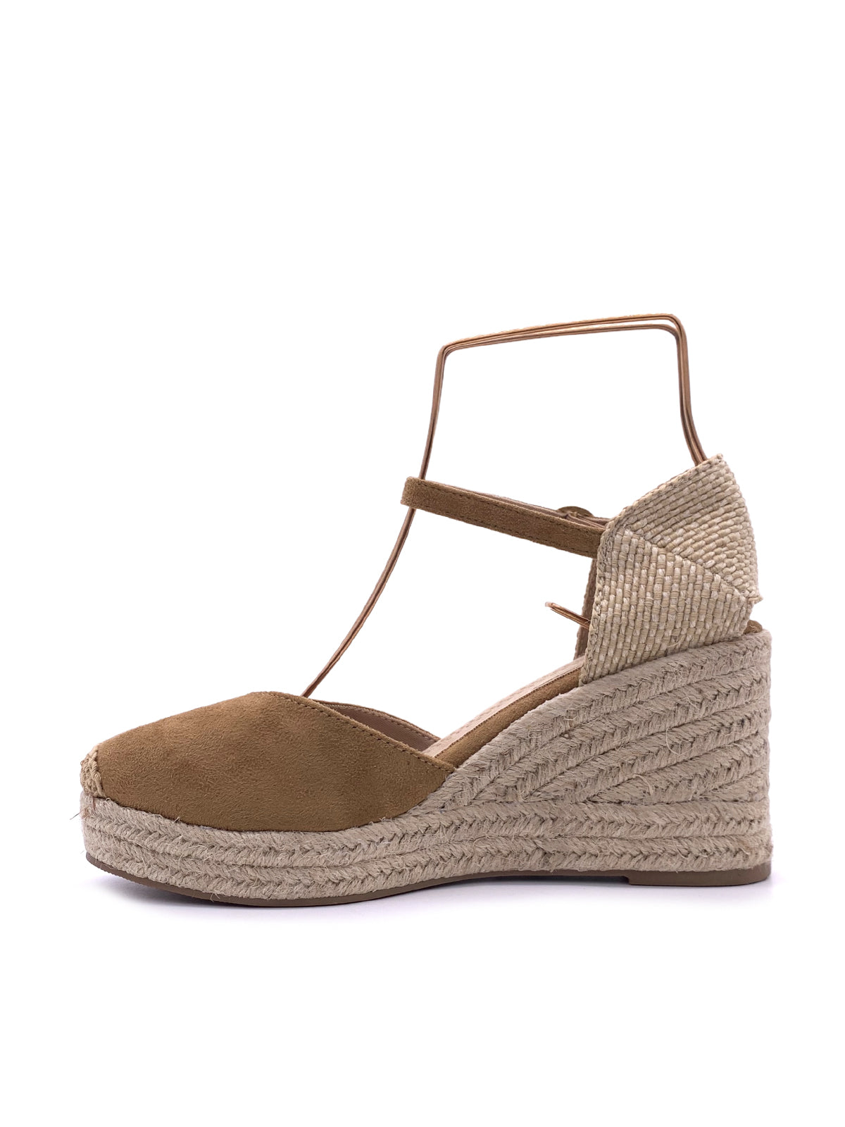 PALOMA-Espadrillas in ecocamoscio con cinturino