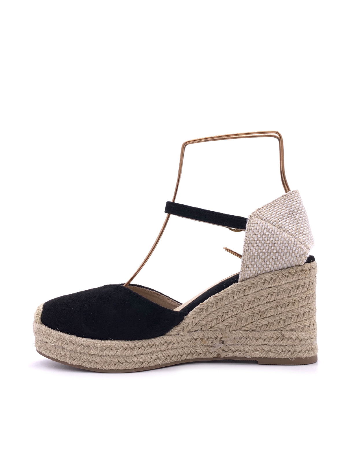 PALOMA-Espadrillas in ecocamoscio con cinturino