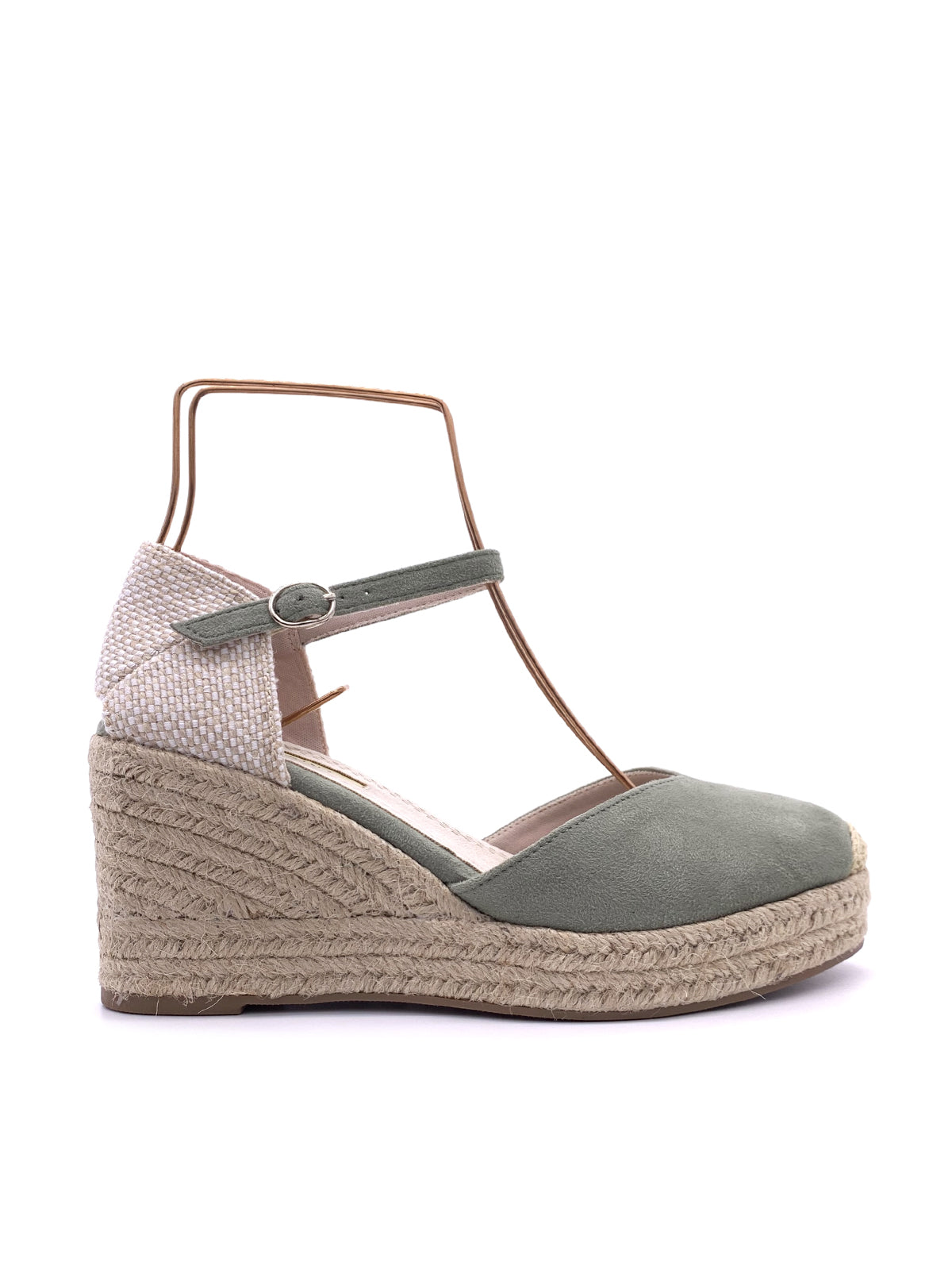 PALOMA-Espadrillas in ecocamoscio con cinturino