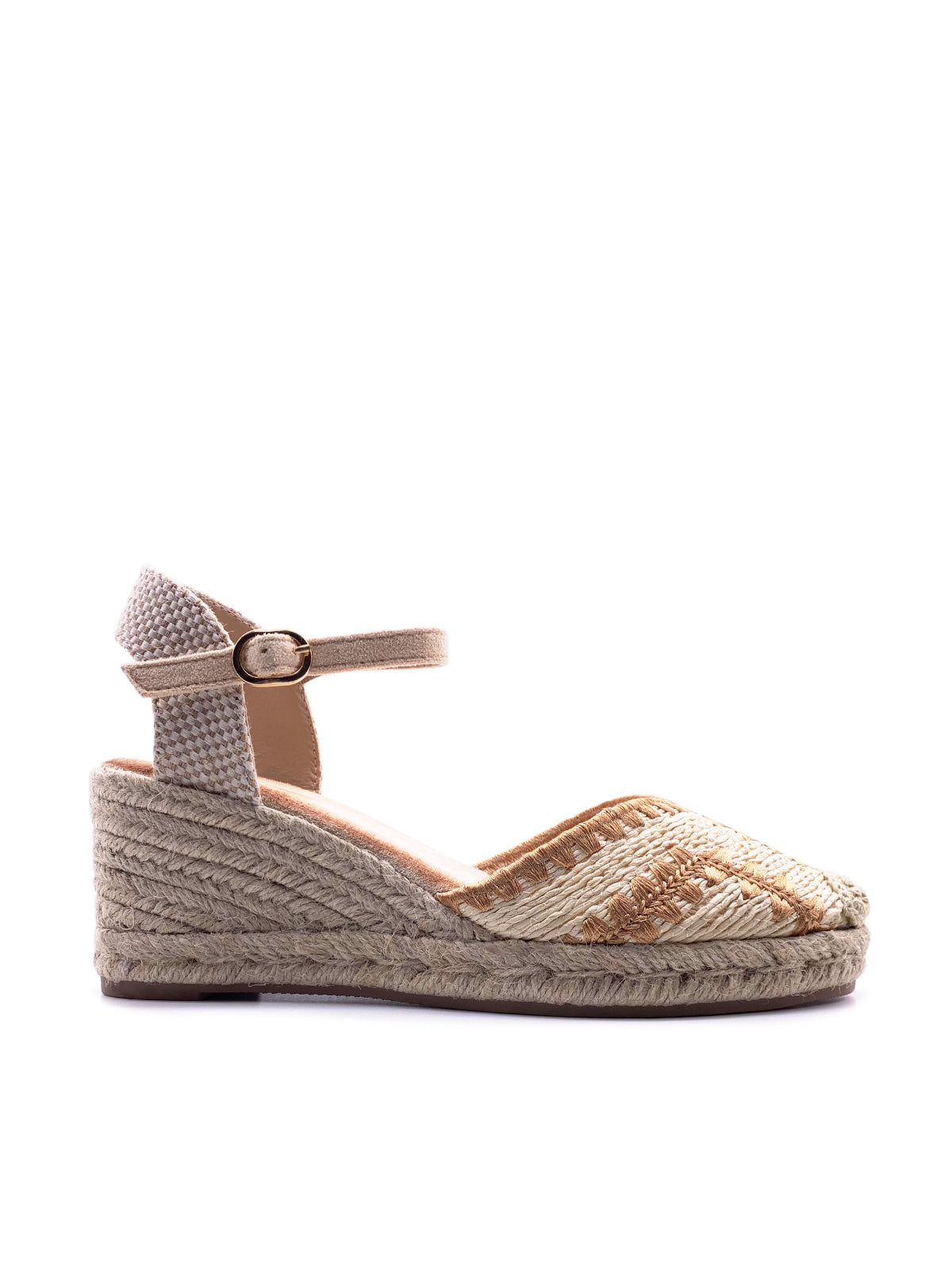 REMY - Espadrillas in rafia con cinturino