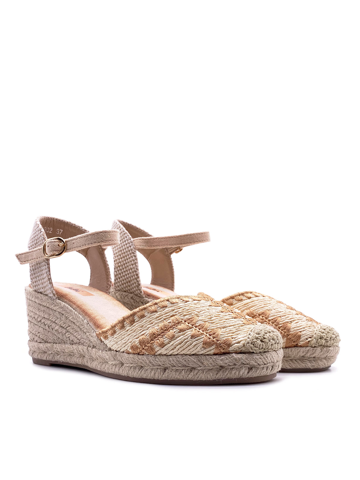 REMY - Espadrillas in rafia con cinturino