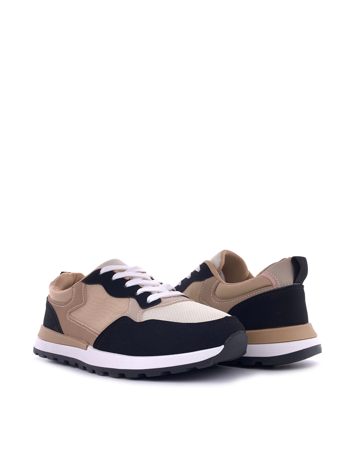 SHELBY - Sneakers in tessuto e camoscio con stringhe