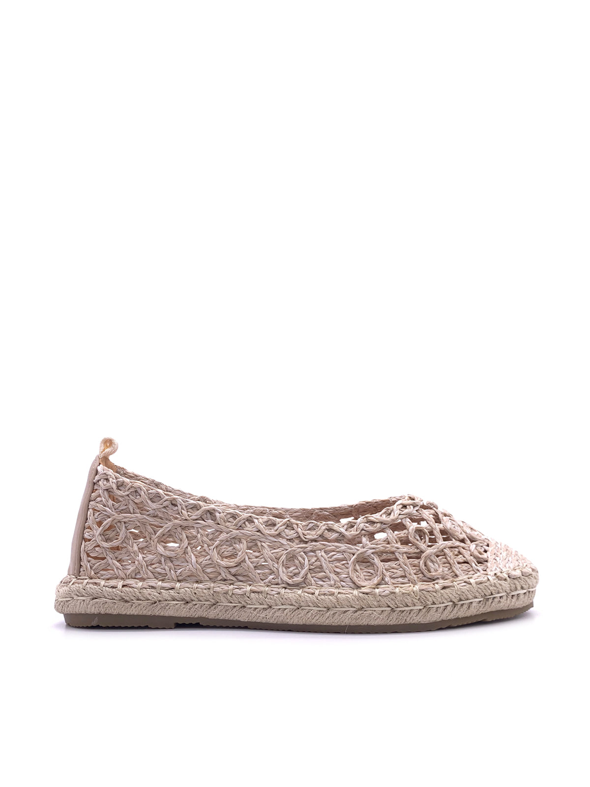 SOLEIL-Espadrillas in rafia con lacci