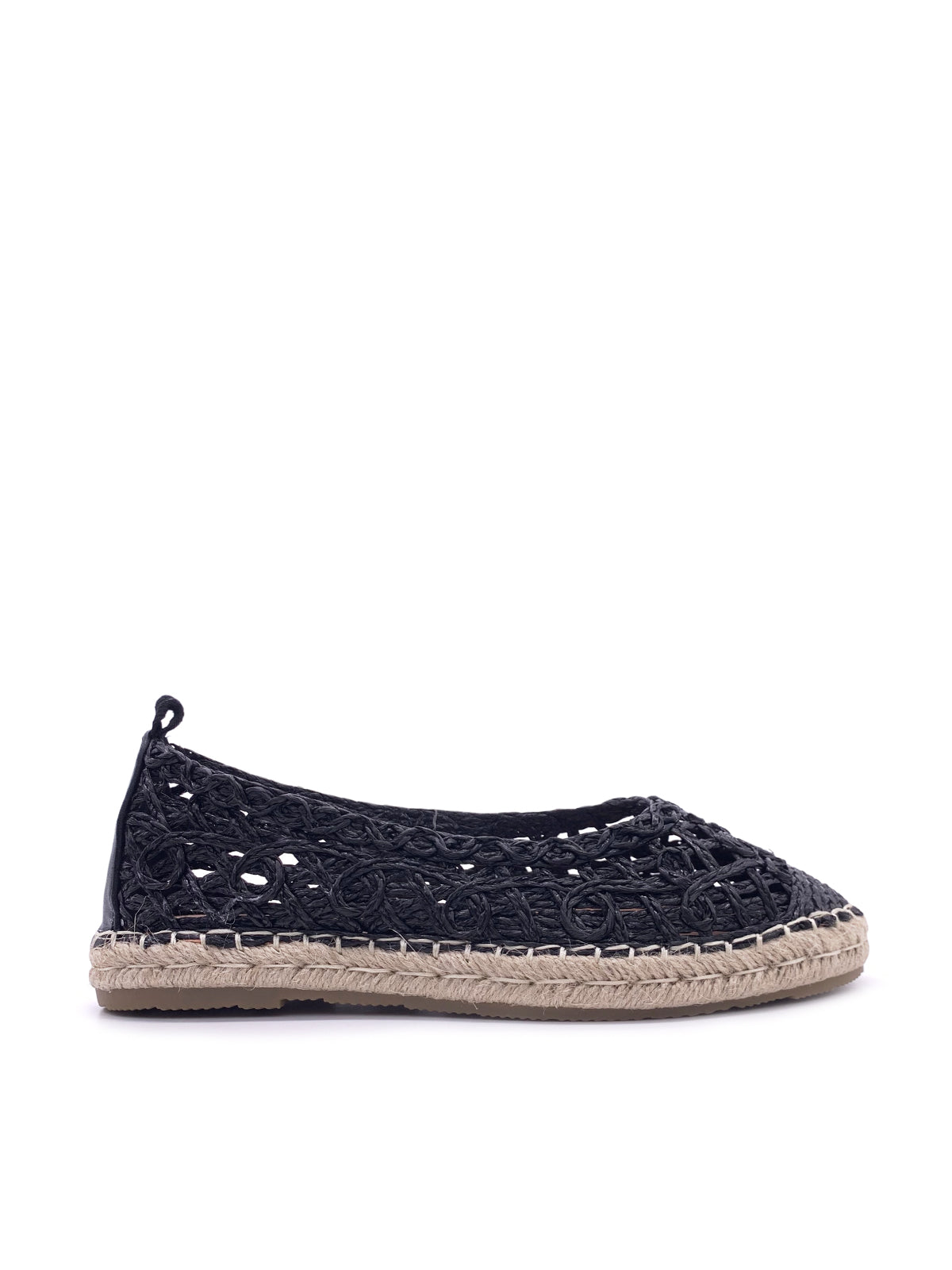 SOLEIL-Espadrillas in rafia con lacci