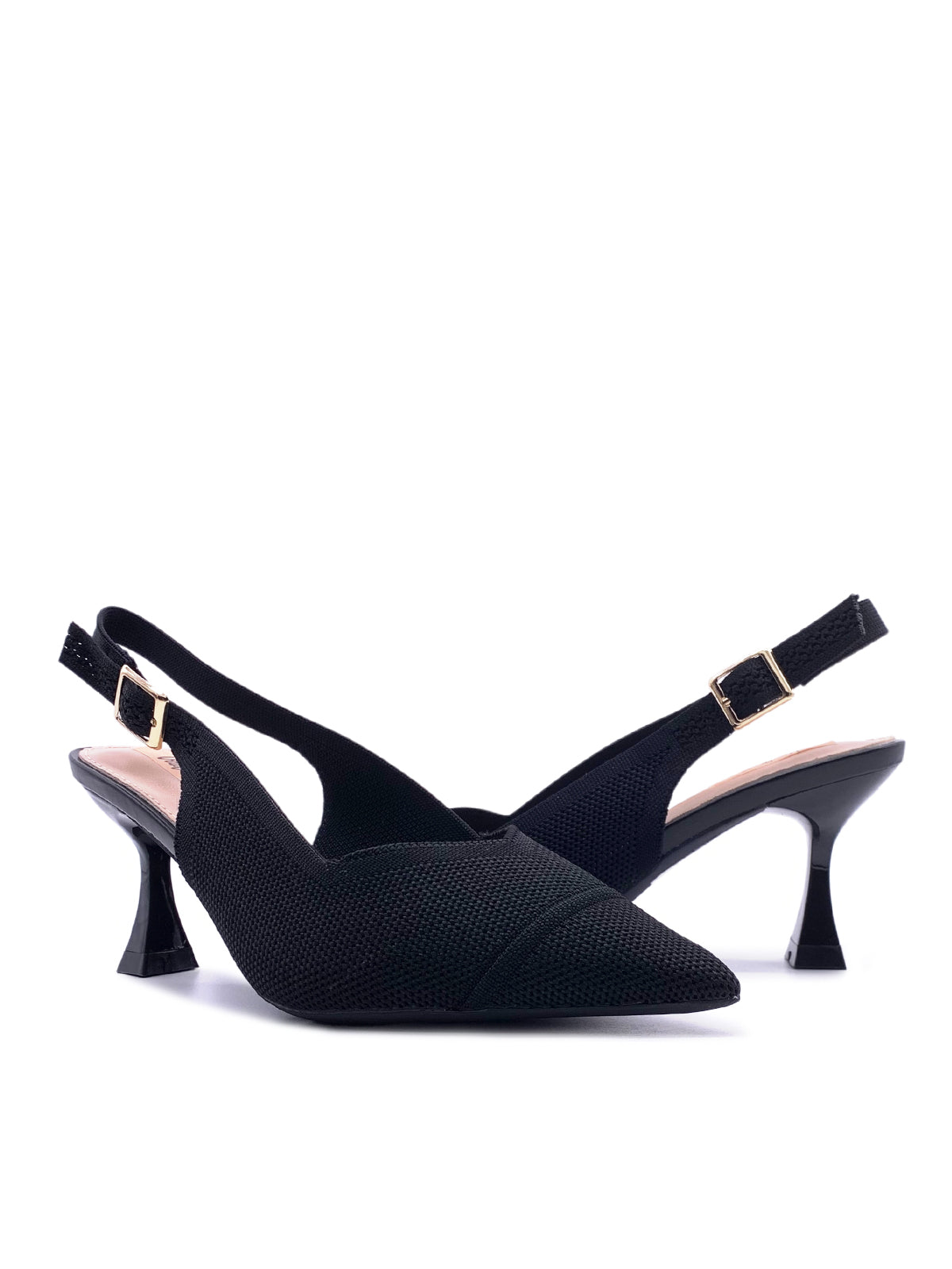 ZARA - Decolletè Slingback in tessuto con cinturino